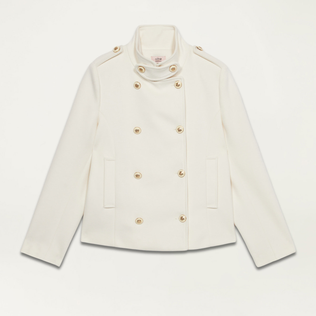 Oltre - Cappotto corto military - Bianco