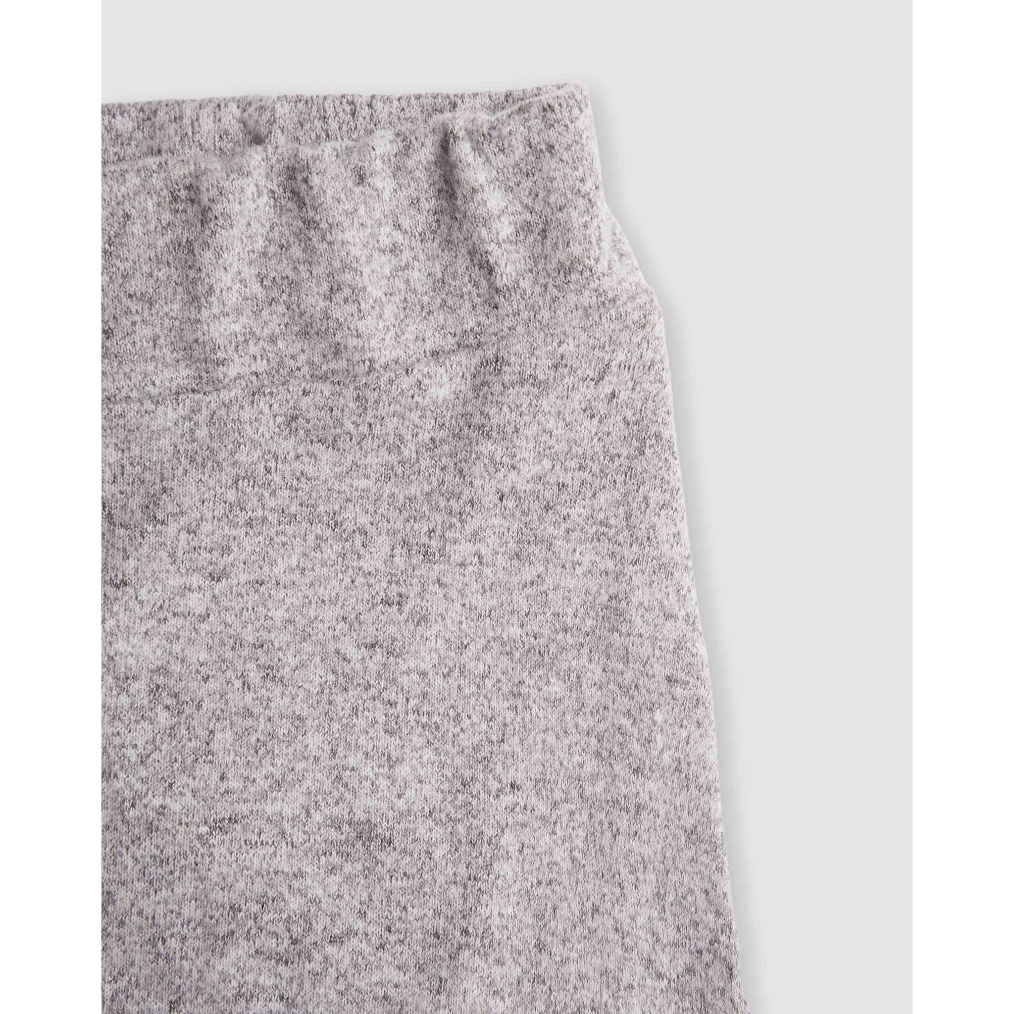 Set sudadera falda angorina gris claro