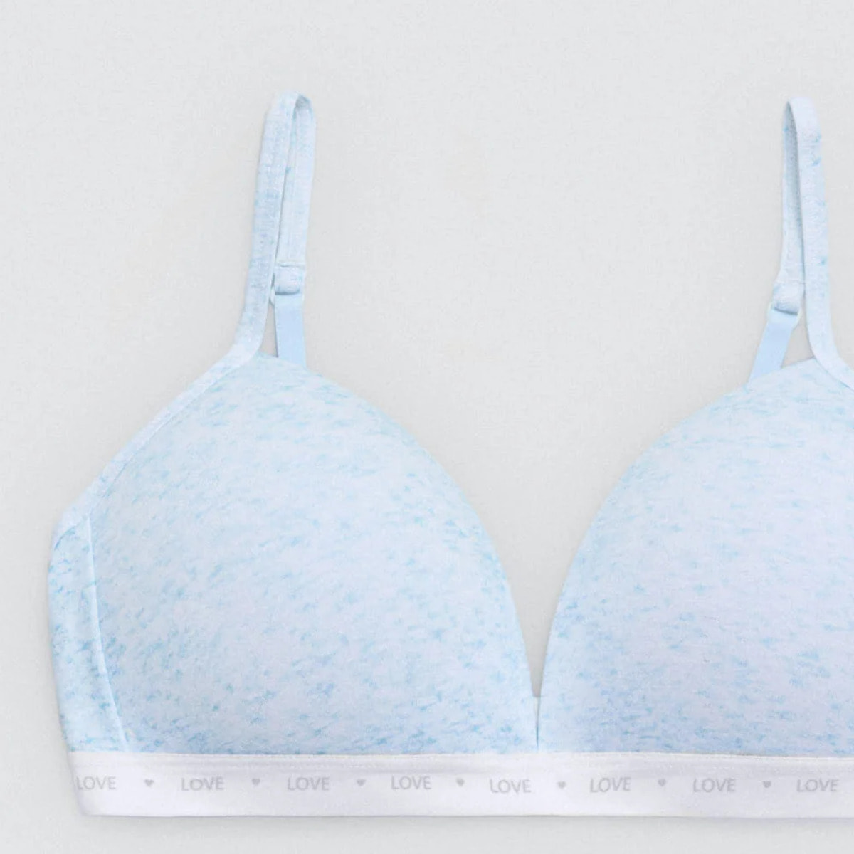 Reggiseno per ragazzi in cotone azzurro