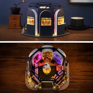 Cafetería del Libro. Maqueta 3D realista con gran detalle y luces led.