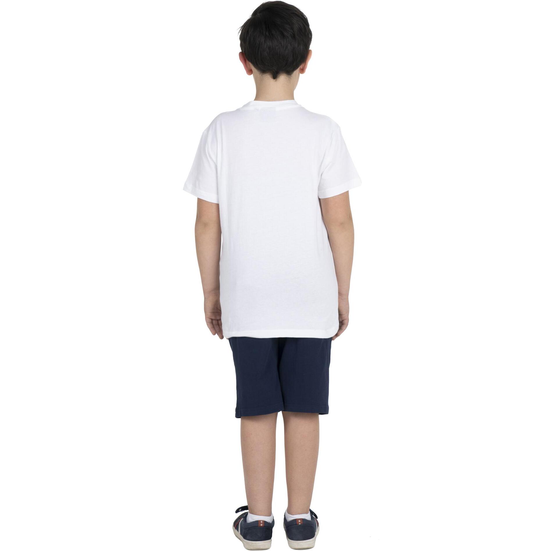 Camiseta básica infantil logo estampado
