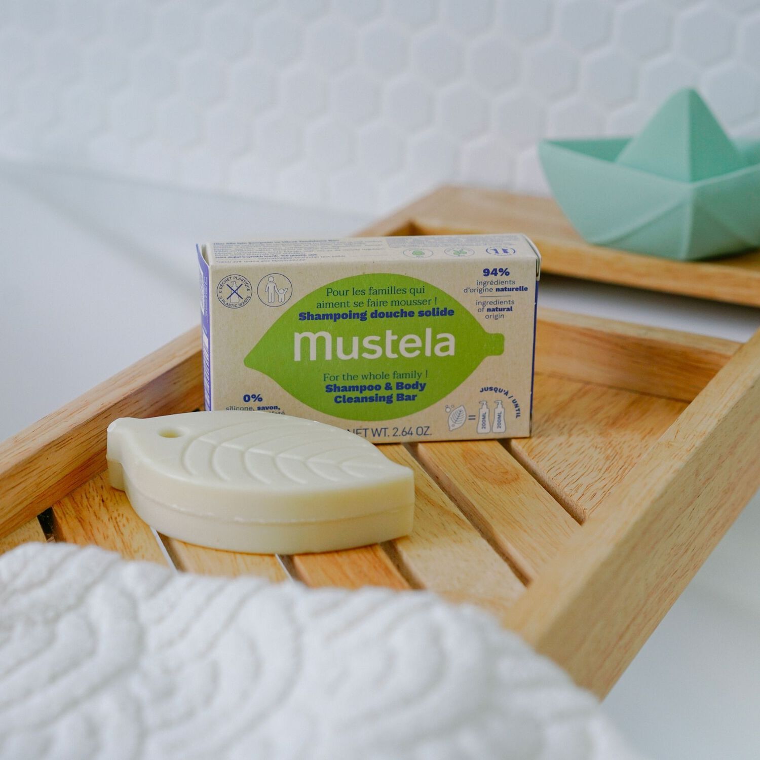 Shampooing Douche Solide - Huile d'Avocat et Olive Bio 75g