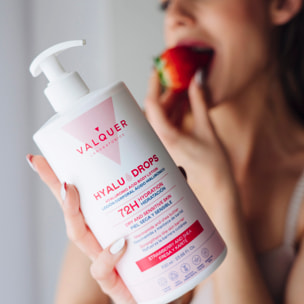 Valquer Hyaludrops Loción Corporal Fresa y Karité – Hidratación 72H - 700 ml