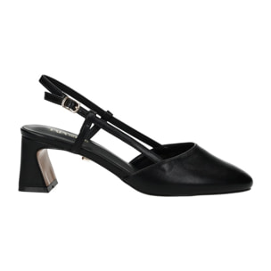 Décolleté sling back Donna Tata Italia Nero