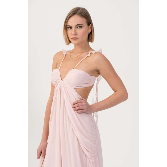 Kocca - Abito con cut-out e volants Donna