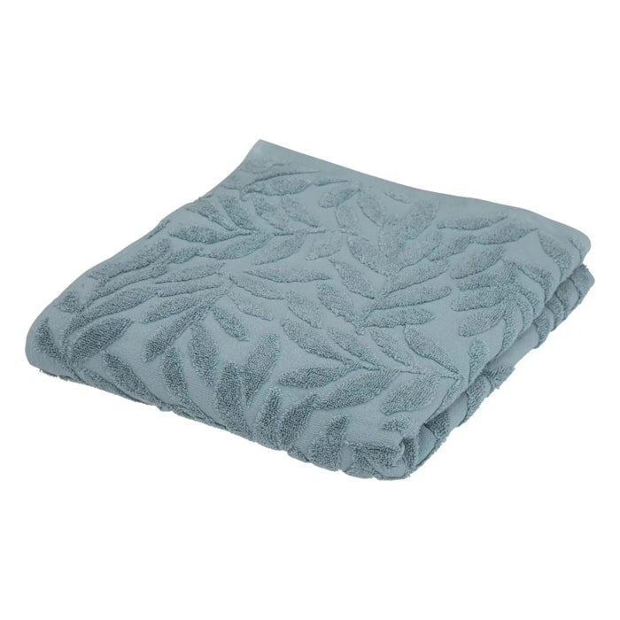 Drap de bain "Cisel" - coton - bleu - 100x150 cm