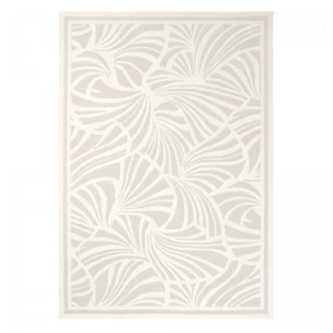 Tapis salon et chambre fait à la main en laine motif faux uni YOIL