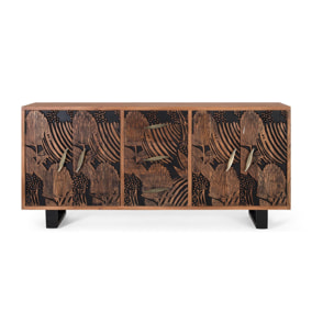Aparador de Madera de Acacia Estilo Étnico Moderno