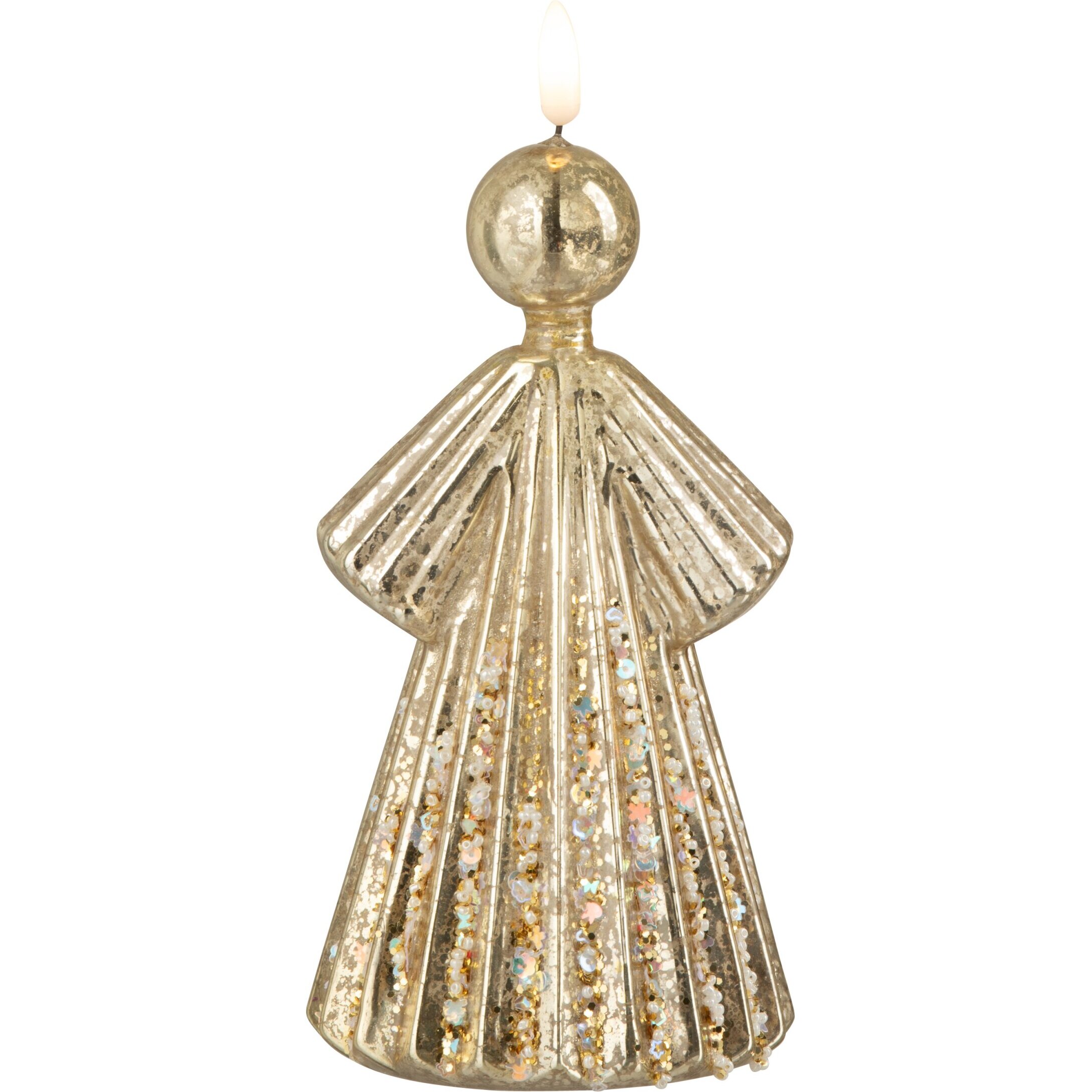 J-Line figurine Ange - verre - or - large - LED