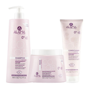 ALAMA Professional Kit Color Shampoo 500ml + Mask 500ml + Conditioner 300ml