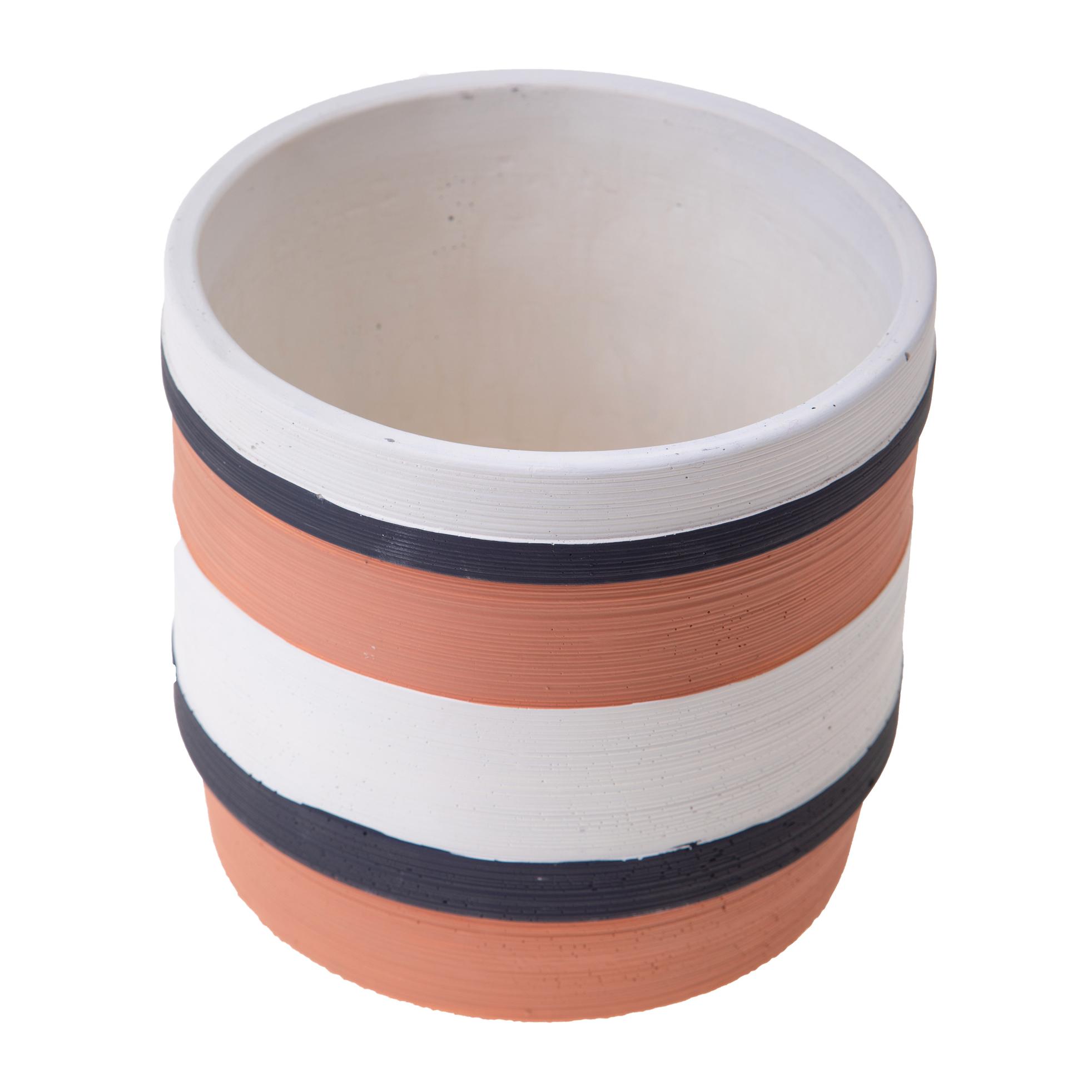 Vaso Vintage 14Xh.13 Cm - Pezzi 4 - 14X13X14cm - Colore: Bianco - Bianchi Dino - Decori Casa E Complementi