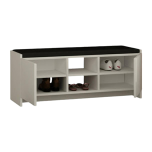 Scarpiera Dbarrec, Mobile portascarpe, Armadio da ingresso multiuso, Mobiletto per calzature, 110x37h43 cm, Bianco