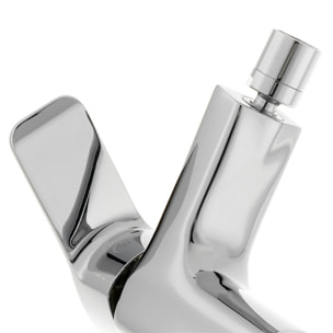 Vitra Integra bidet suspendu 35,5x54 cm + trop-plein + Optima Cube Way by Siko Mitigeur bidet (7042-0288CU235)