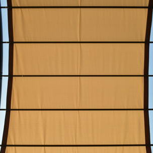 Pérgola 3x2,5m Cenador con Techo Retráctil Jardín Patio Terraza Poliéster Beige