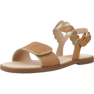 Sandalias Niña de la marca GEOX  modelo J SANDAL KARLY GIRL MARRON CLARO