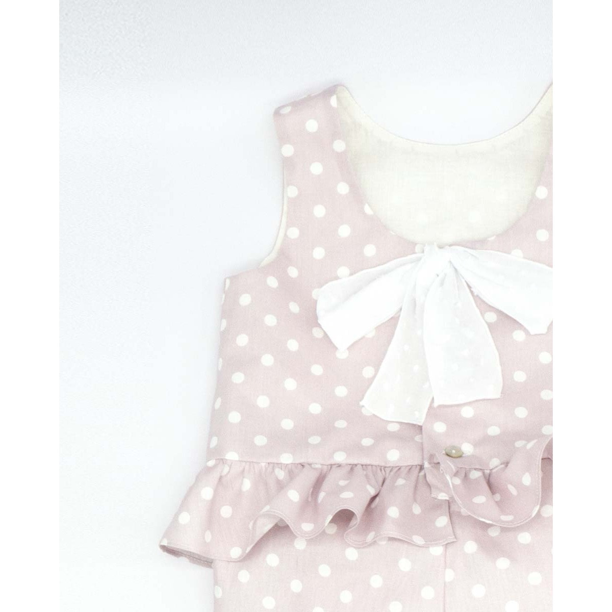 MONO LUNARES ROSA Y BLANCO