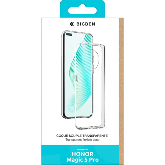 Coque BIGBEN CONNECTED Honor Magic 5 Pro Silisoft transparente