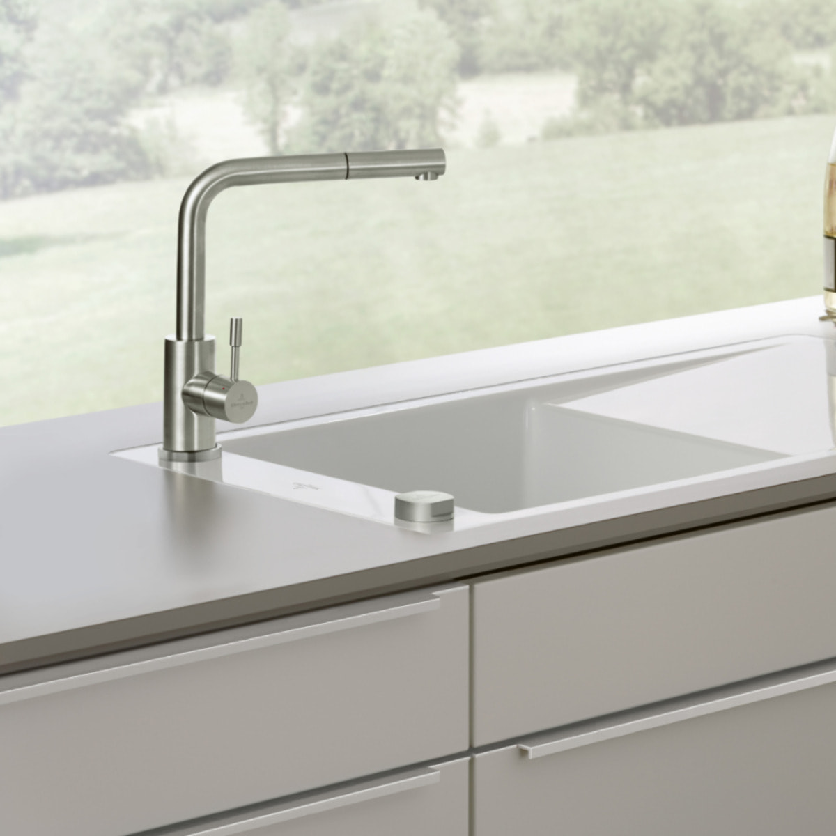Robinet cuisine VILLEROY ET BOCH Steel Shower