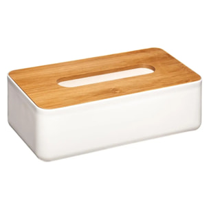 Boîte à mouchoirs "Naturéo" blanc