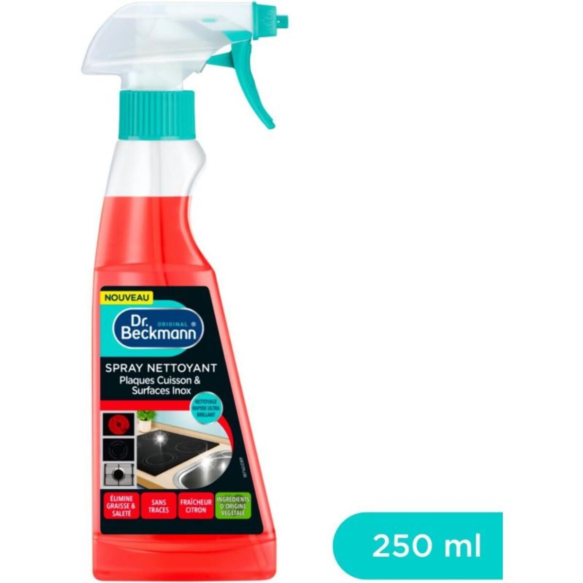 Spray nettoyant DR BECKMANN Nettoyant plaques cuisson & surface inox
