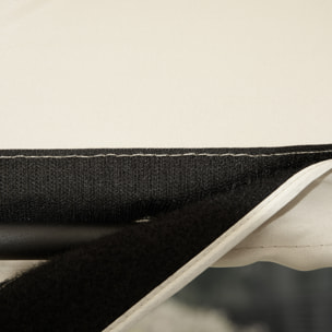 Columpio de Jardín Exterior de 2 Plazas, Balancín de Jardín Exterior con Techo Ajustable y Marco de Acero, Asientos de Textilene, para Balcón, Terraza, Carga 220 kg, 140x118x162 cm, Beige