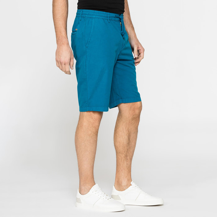 BERMUDA IN RIPSTOP LEGGERO CON ELASTICO E COULISSE