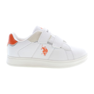 Sneakers U.S. Polo Assn White Orange