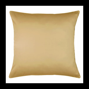 Taie d'oreiller satin de coton uni or Ava uni gold