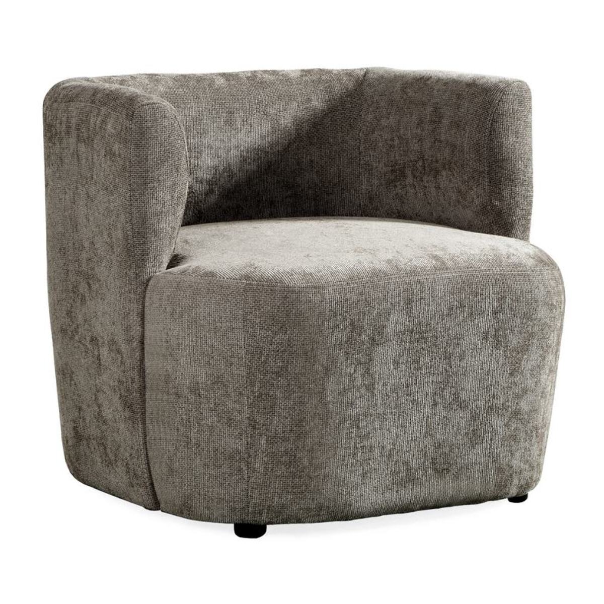 Poltroncina design in tessuto marrone 75x70x68 cm - Seattle