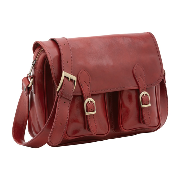 Borsa a tracolla da donna - Modello False - Vera pelle - 32.0 x 23.0 x 15.0 cm