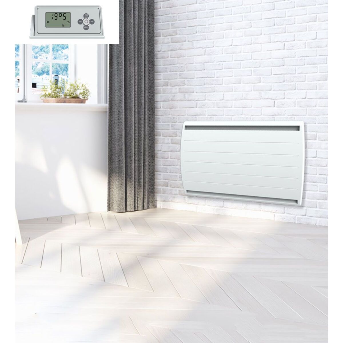 Radiateur inertie double coeur fonte+film 2000w