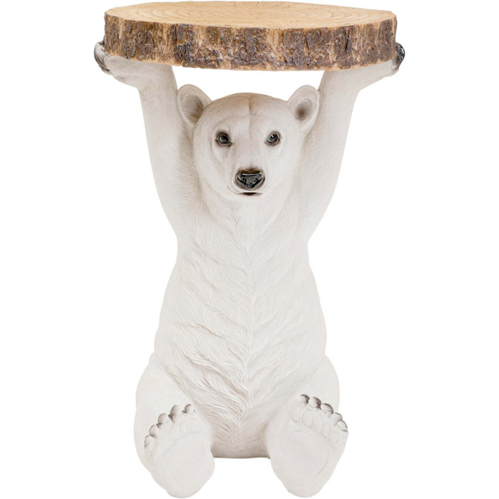 Table d'appoint Animal ours polaire Kare Design