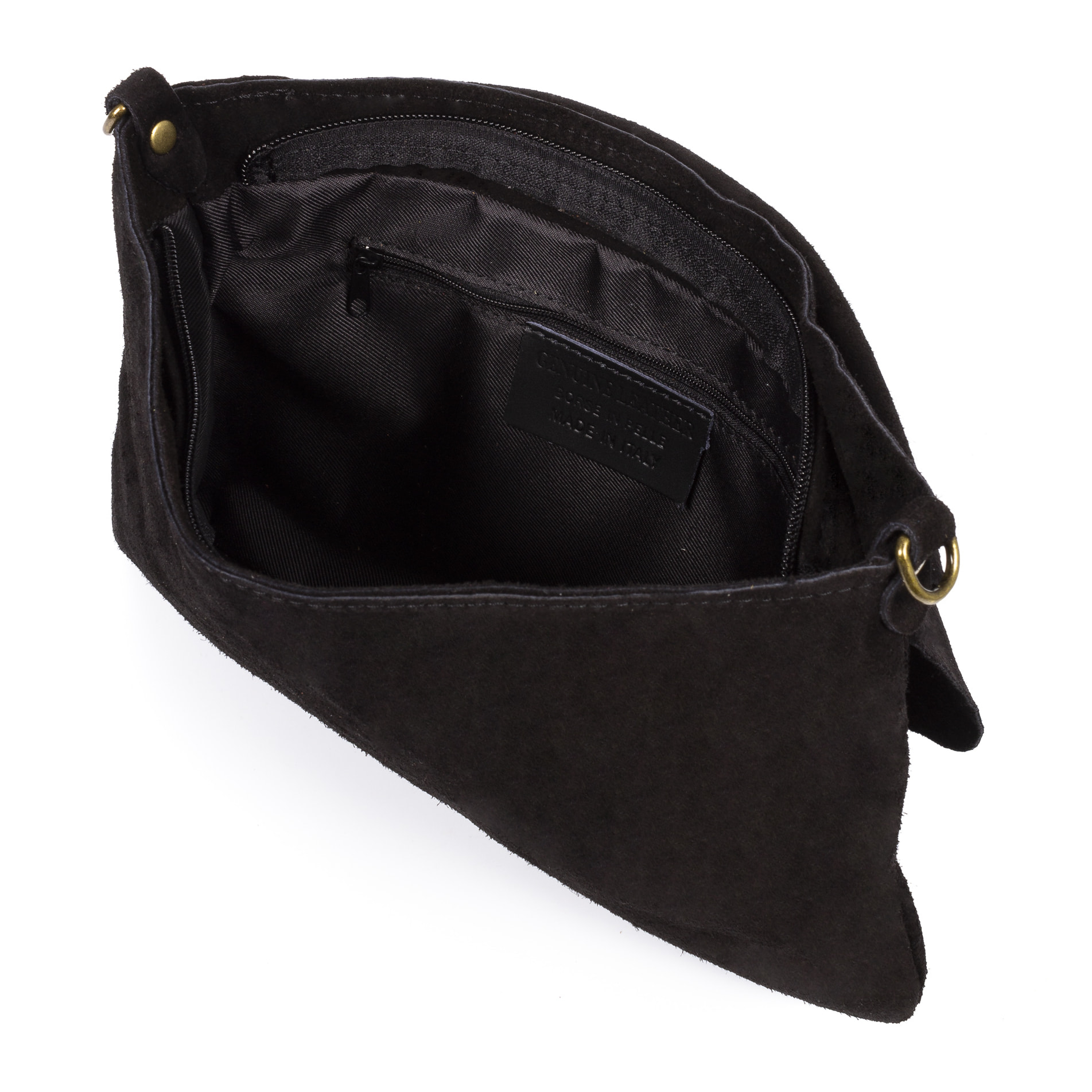 Alpette borsa a tracolla donna. Pelle autentica Nabuk.