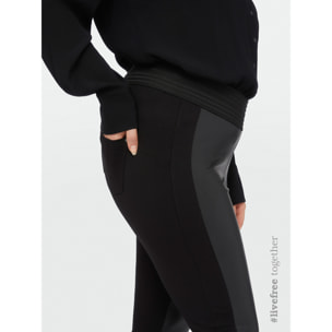 Fiorella Rubino - Pantaloni skinny in viscosa LENZING™ ECOVERO™ - Nero