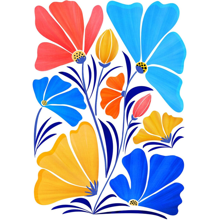 Tableau fleurs amie des fleurs  Toile imprimée