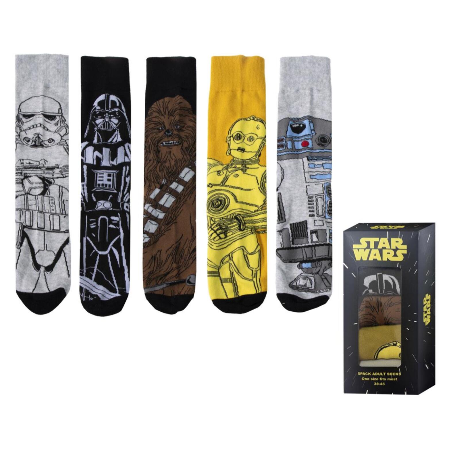 Pack 5 Calcetines Star Wars - Multicolor - Talla 38-45
