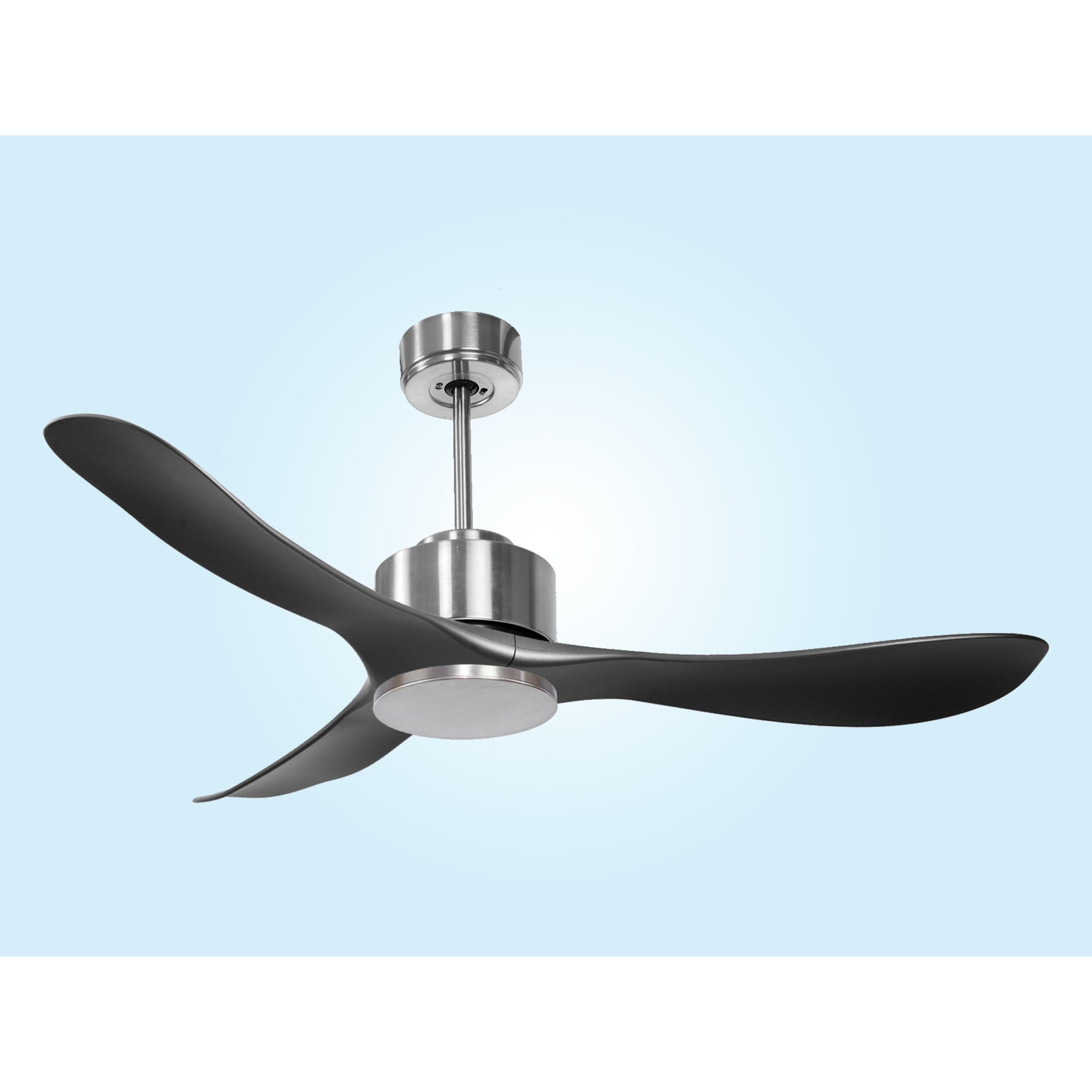Ventilateur de plafond ø132 cm avec Wifi Réversible Hypersilence 40   W argent
