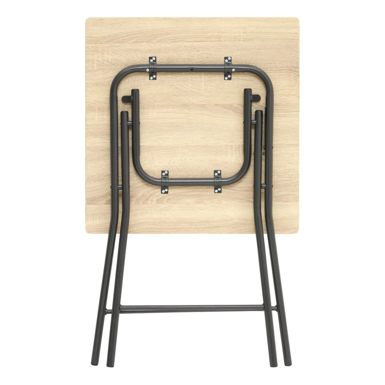 Table pliante 4 places effet bois