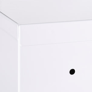 Armoire à pharmacie verrouillable 3 niv. 2 clés logo croix acier blanc