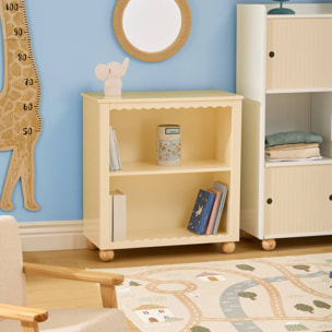 Bibliothèque Enfant Bouli 2 Niveaux Beige 60x30x65 cm