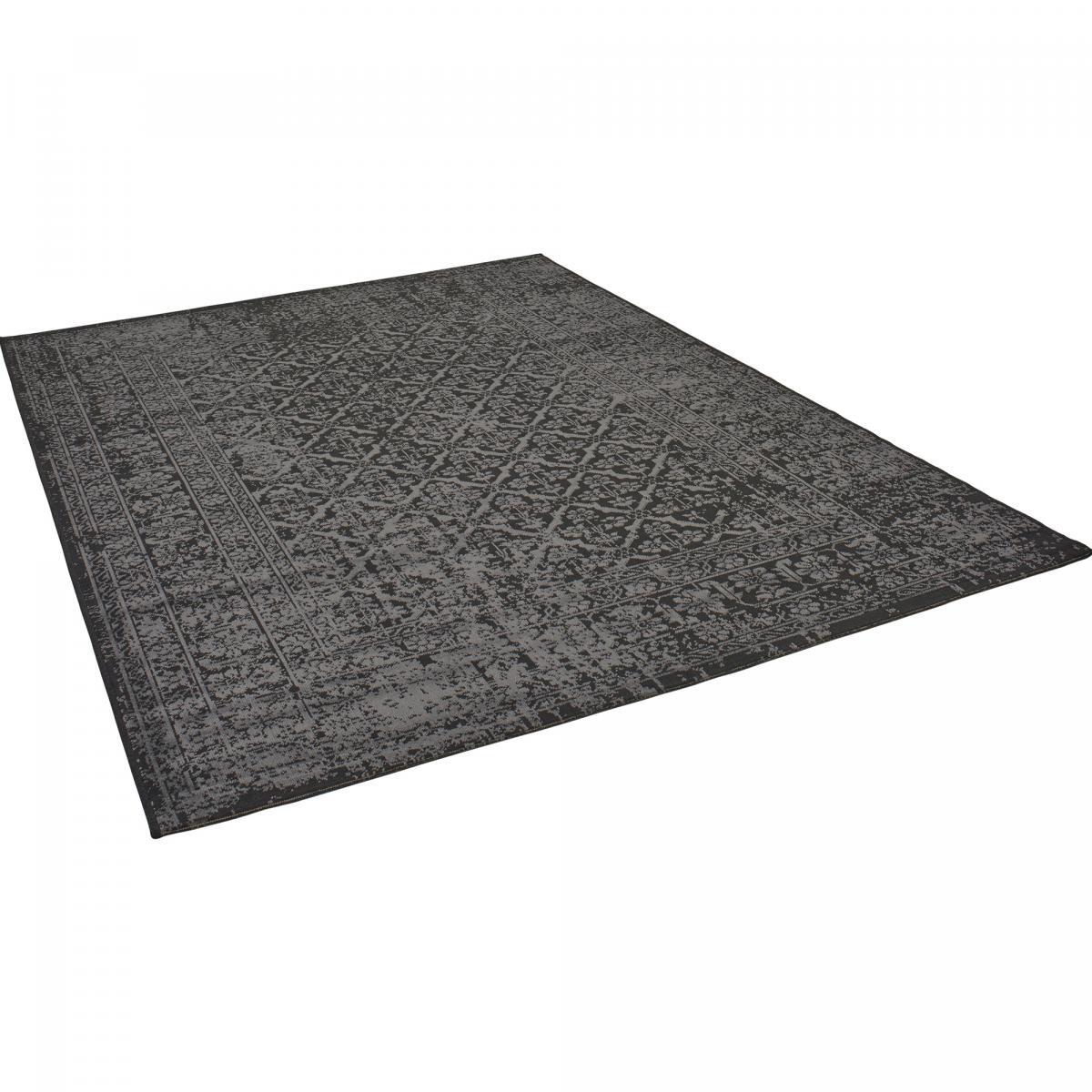 Tapis salon et chambre tissé motif faux uni KIGE