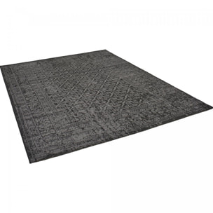 Tapis salon et chambre tissé motif faux uni KIGE