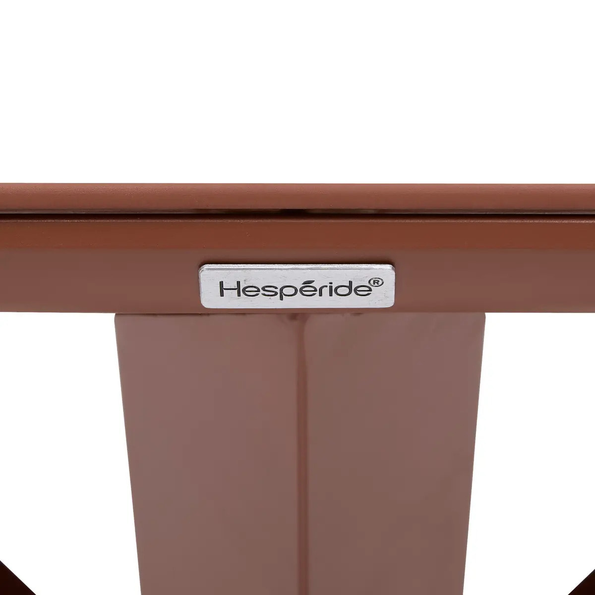 Table de jardin 6 places Oryon D130cm acajou