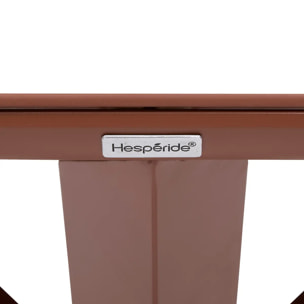 Table de jardin 6 places Oryon D130cm acajou