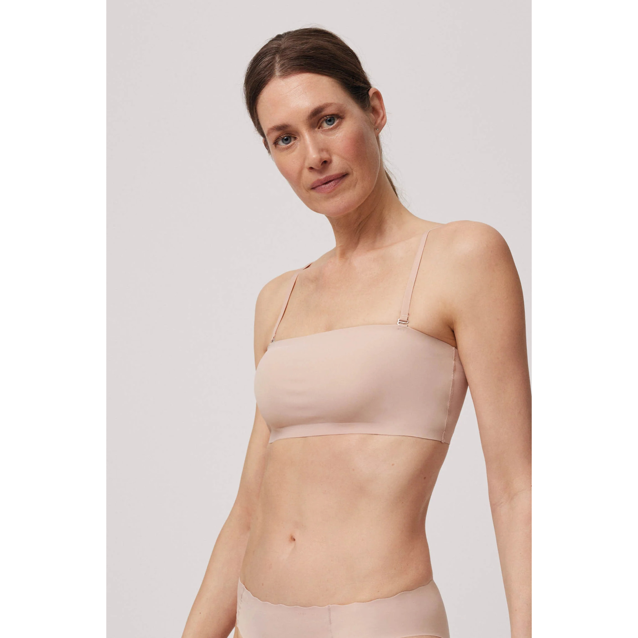 Fascia imbottita con spalline nude rimovibili