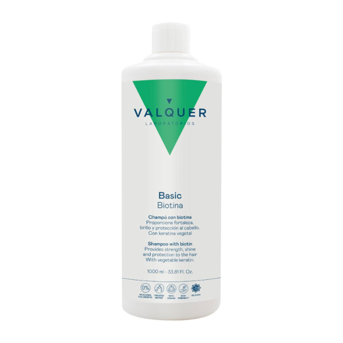 Valquer Champú con biotina - 1000 ml