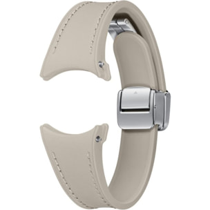 Bracelet SAMSUNG Watch 5/6/7 S/M Hybrid Simili cuir Taupe