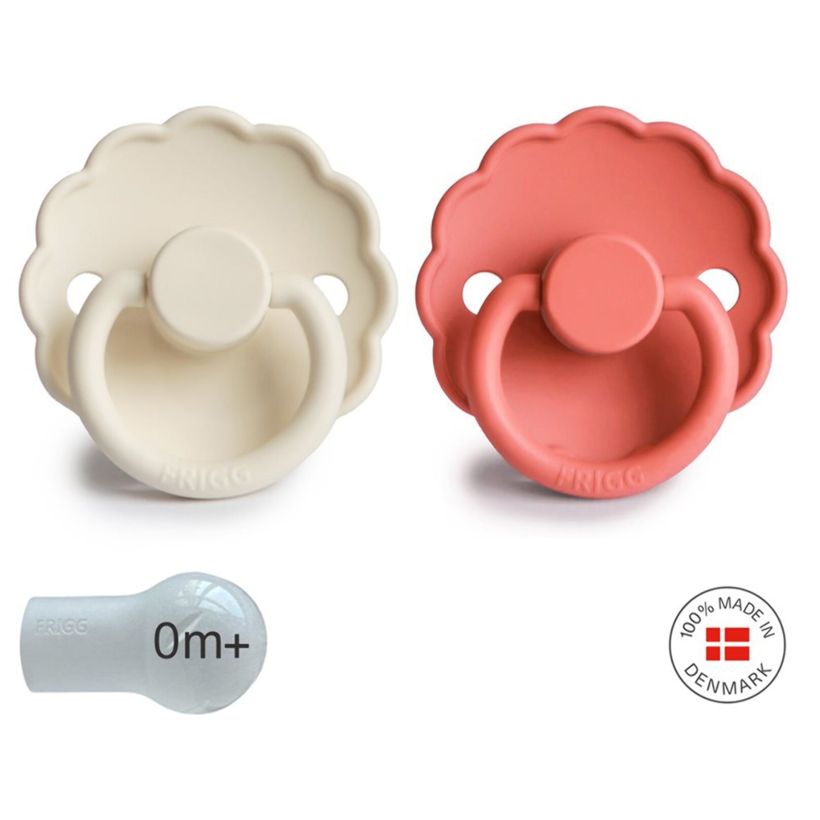 Frigg Pack 2 Chupetes Block Silicona Daisy