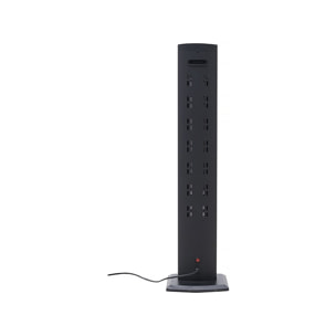 Chauffage électrique radiant "Tornado" - 2000W - Noir