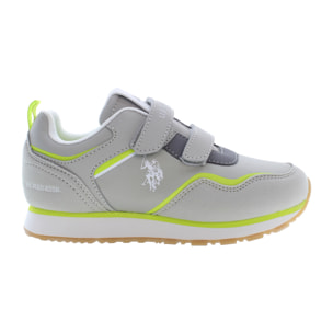 Sneakers U.S. Polo Assn Light Gray-Light Green